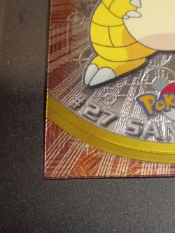 2000 Topps Chrome Series 1 Pokemon Sandshrew #27 Holo Foil - Image 3