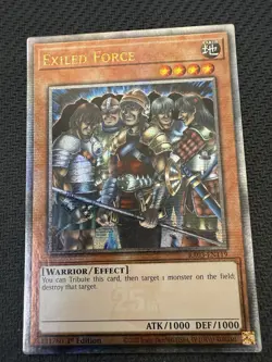 Exiled Force (Quarter Century Secret Rare) (QCR/QCSR) RA03-EN119 Yu-Gi-Oh! - Image 1