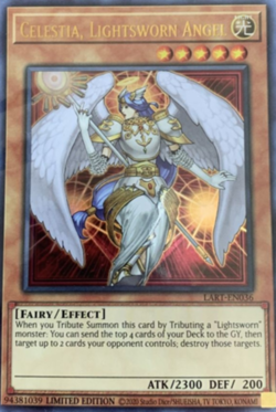 Yugioh! MP Celestia, Lightsworn Angel - LART-EN036 - Ultra Rare - Limited Editio - Image 1