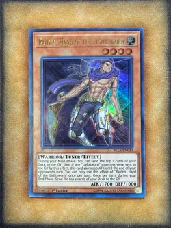 Yugioh Raiden, Hand of the Lightsworn BLLR-EN042 Ultra Rare 1st Ed LP - Image 1