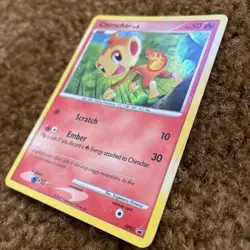 Chimchar LV8 DP02 Black Star Promo Holo Foil Pokemon Card TCG 2007 HP/DMG - Image 5