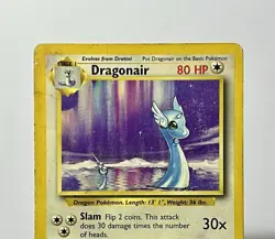 Dragonair 18/102 (DMG) Rare Base Set Unlimited 1996 WOtC Pokemon Card - Image 3