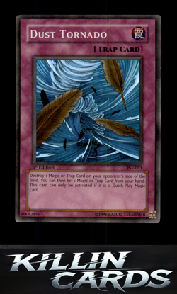 1st Edition Dust Tornado PSV-011 Super Rare Pharaoh's Servant YuGiOh Card LP - Image 1