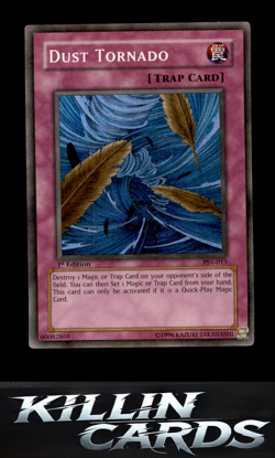 1st Edition Dust Tornado PSV-011 Super Rare Pharaoh's Servant YuGiOh Card LP - Image 1