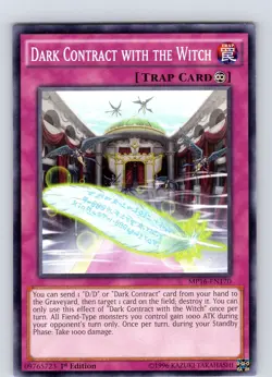 Yu-Gi-Oh TCG Dark Contract With The Witch MP16-EN170 1st Edition Common Card NM - Image 1
