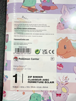 Pokemon Center TCG: We're Goomy Zip Binder 9 Pocket 360 Cards Storage NEW SEALED - Image 2