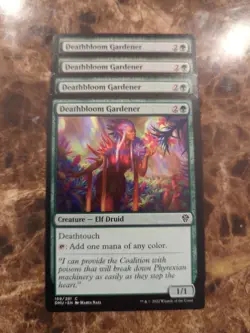 (4) Deathbloom Gardener *PLAYSET* Dominaria United Regular NM MTG - Image 1