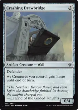 Crashing Drawbridge #217/269 Throne of Eldraine Magic_the_gathering - Image 1