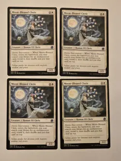 4x Moon-Blessed Cleric - D&D Forgotten Realms - Near Mint - MTG - Image 1