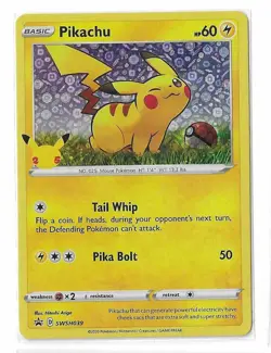 Pokemon TCG Sword & Shield Promo Pikachu SWSH039 Promo Rare General Mills NM - Image 1