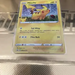 Pokemon TCG General Mills 25th Anniversary Pikachu #SWSH039 Black Star Promo - Image 2