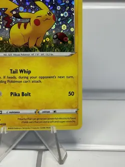 Pokemon Pikachu TCG SWSH039 General Mills Black Star Promo 2020 Holo Card Mint - Image 5