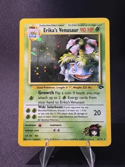 Pokemon TCG Erika's Venusaur Gym Challenge 4 Holo Unlimited Rare NM - Image 1