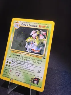 Pokemon TCG Erika's Venusaur Gym Challenge 4 Holo Unlimited Rare NM - Image 2