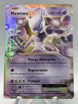 Pokemon TCG Mewtwo EX 52/108 XY Evolutions Extended Art Ultra Rare Holo NM - Image 1