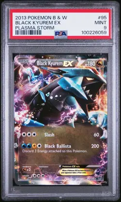 Pokemon Black Kyurem EX 95/135 PSA 9 Mint BW Plasma Storm Ultra Rare 2013 - Image 1