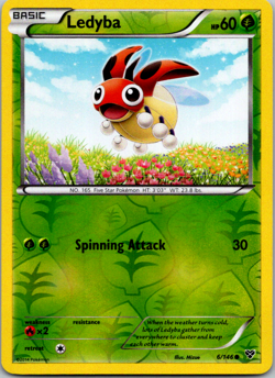 Pokemon - Ledyba - 6/146 - XY Base set - Reverse Holo - Near Mint 2014 - Image 1