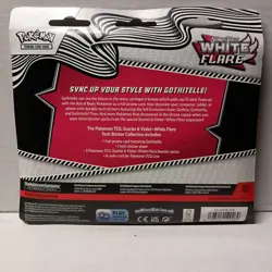 NEW Pokemon White Flare Tech Gothitelle Sticker Collection (3-Packs) SEALED! - Image 2