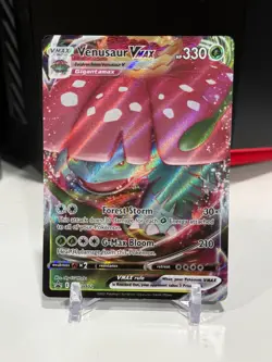 Pokemon TCG Venusaur VMAX SWSH102 Full Art Holo Black Star Promo - Image 1