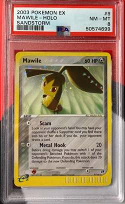 Mawile 9/100 Sandstorm Holo 2003 Pokemon EX PSA 8 NM-MT - Image 1