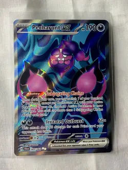 Pecharunt Ex 085/064 FULL ART Scarlet & Violet Shrouded Fable Pokemon TCG NM/M - Image 1