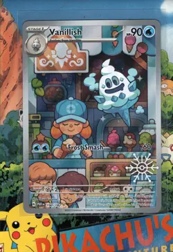 Pokemon TCG Vanillish 190/182 (Holiday Calendar) Snowflake Stamp NM/M - Image 1