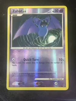 2009 Platinum - Supreme Victors Reverse Holo Zubat #133/147 LP - Image 1