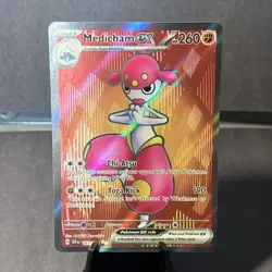 Pokemon TCG Medicham EX 161/142 SV07: Stellar Crown Holo Ultra Rare NM/M - Image 1