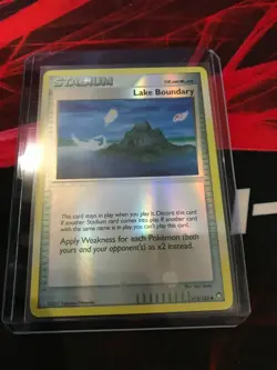 Lake Boundary Reverse Holo 112/123 Pokemon NM Condition (Mysterious Treasures) - Image 1
