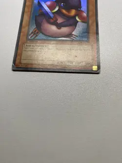 Yugioh Penguin Soldier 1st Edition Super Rare SDJ-022 HP DAMAGED - Image 2