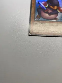 Yugioh Penguin Soldier 1st Edition Super Rare SDJ-022 HP DAMAGED - Image 3