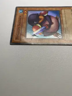 Yugioh Penguin Soldier 1st Edition Super Rare SDJ-022 HP DAMAGED - Image 5