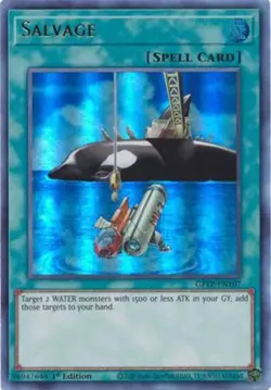 Yu-Gi-Oh Card - GFTP-EN107 - SALVAGE (ultra rare holo) - NM/Mint - Image 1