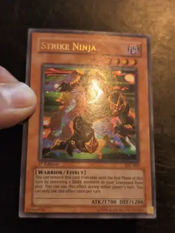 Yu-Gi-Oh! ULTRA RARE HOLO CARD STRIKE NINJA IOC-007 1ST LP - Image 2