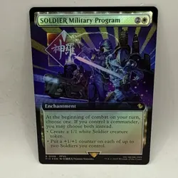 SOLDIER Military Program (Extended Art) - Foil Near Mint MTG Final Fantasy Card - Image 1