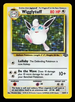 Wigglytuff 16/64 Holo Rare Jungle Pokemon Card - Image 1