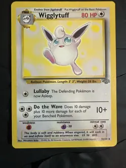 Wigglytuff Pokemon Card 36/64 Jungle Set 1999 WOTC Non-Holo Rare - Image 1
