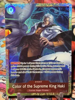COLOR OF THE SUPREME KING HAKI - One Piece OP12-018 - PROMO Rare - Premium Card - Image 1