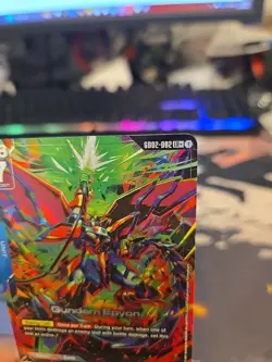 Gundam TCG Card Game Dual Impact GD02-002 LR+ Gundam Epyon OZ-13M Bandai Alt Art - Image 3