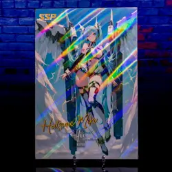 Hatsune Miku Mecha Vocaloid Waifu A5 #21/50 Premium Card SSP Oversized Holo - Image 1