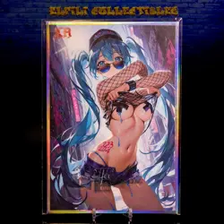 Hatsune Miku A5 Premium Waifu Oversized Trading Card 36/40 Holo Framed Vocaloid - Image 1