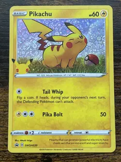 Pikachu SWSH039 SWSH: Sword & Shield Promo Cards Holo NM - Image 1