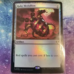 1x - Ruby Medallion - FOIL - Commander Masters - NM MTG - Image 1