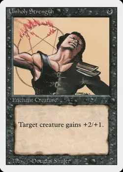 Unholy Strength - Revised Edition # MTG Magic The Gathering - Image 1