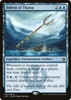 1x Bident of Thassa NM Eng MTG - Masters 25 - Image 1