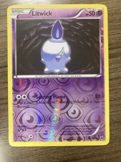 Pokemon TCG Litwick Noble Victories 57/101 Reverse Holo Common NM - Image 1