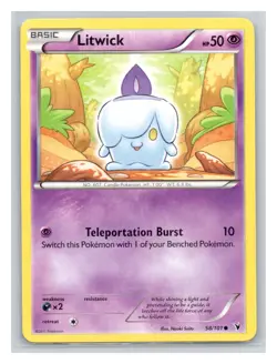 Pokemon TCG Litwick 58/101 Noble Victories Normal LP - Image 1