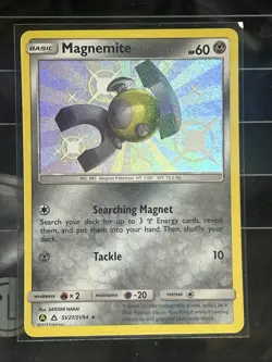 Pokemon TCG Magnemite SV27/SV94 Hidden Fates Shiny Vault Holo Rare NM Condition - Image 1
