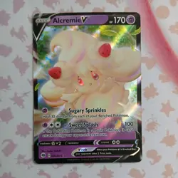 Alcremie V Ultra Rare Pokemon Champion's Path #22/73 A - Image 1