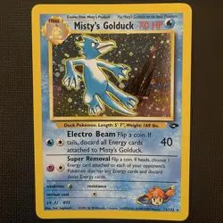 Pokemon English Misty's Golduck Gym Heroes Holo #12/132 NM/LP WOTC 2000 Foil - Image 1